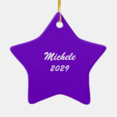 サックス輝く星フォトセラミックスオーナメント セラミックオーナメント (裏面)