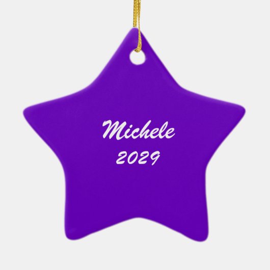 サックス輝く星フォトセラミックスオーナメント セラミックオーナメント (裏面)