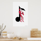 サックス遊のマンペンインクスケッチ ポスター (キッチン)