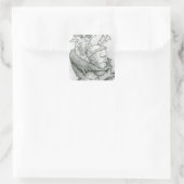 サックス遊フォンとしての悪魔の男の頭， 1144 スクエアシール (バッグ)