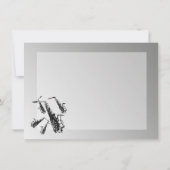 サックス音楽ありがとうフラットカード サンキューカード (裏面)