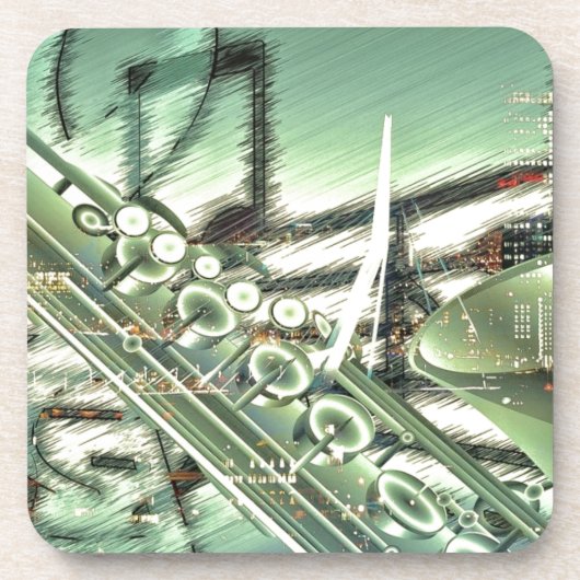 サックス音楽デザインアクセサリーカスタマイズ-  コースター (正面)