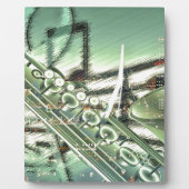 サックス音楽デザインアクセサリーカスタマイズ- フォトプラーク (正面)