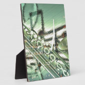 サックス音楽デザインアクセサリーカスタマイズ-  フォトプラーク (側面)