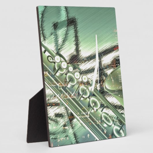 サックス音楽デザインアクセサリーカスタマイズ- フォトプラーク (側面)