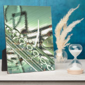 サックス音楽デザインアクセサリーカスタマイズ-  フォトプラーク (側面)