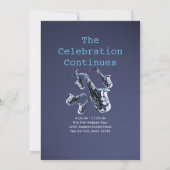 サックス音楽バー(ユダヤ教の)バル・ミツバー 招待状 (裏面)