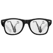 サックス音楽レトロパーティーサングラス レトロサングラス (正面)