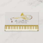 サックス音楽先生ピアノ鍵盤ミュージシャン 名刺 (正面)
