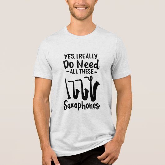 サックス – サックスの種類 トライブレンドＴシャツ (正面)