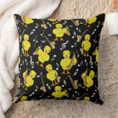 サックス・シック・サクソフォン音楽ノート クッション (ブランケット)