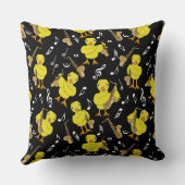 サックス・シック・サクソフォン音楽ノート クッション (裏面)