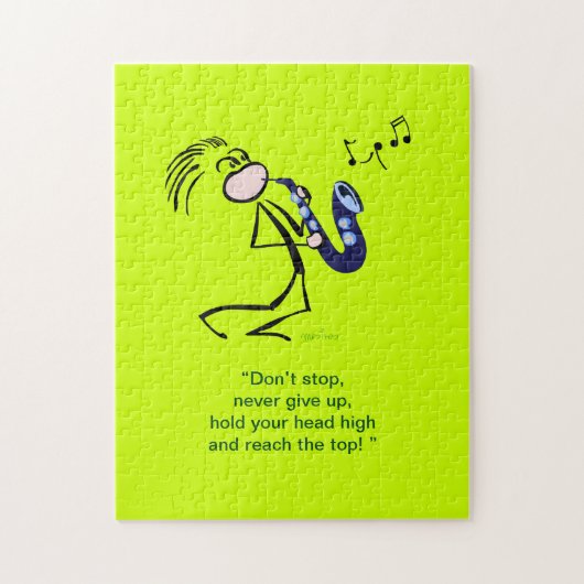 サックス・ジャズ・ミュージック ジグソーパズル (縦)