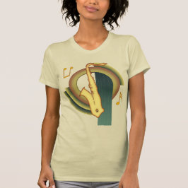 サックス デコ Tシャツ