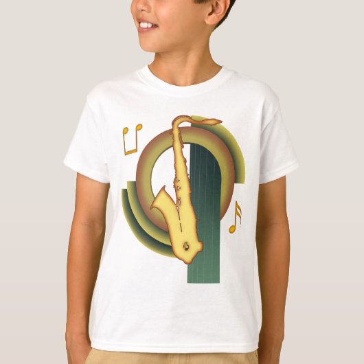 サックス デコ Tシャツ (正面)