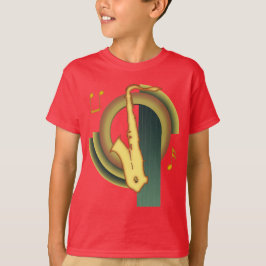 サックス デコ Tシャツ