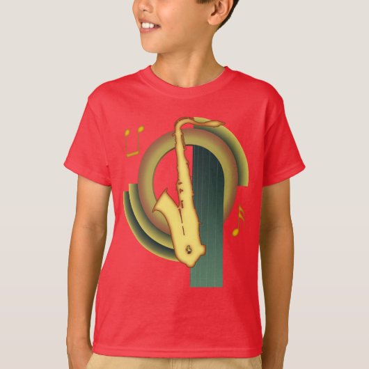 サックス デコ Tシャツ (正面)
