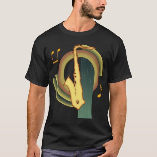 サックス デコ Tシャツ (正面)