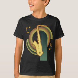 サックス デコ Tシャツ