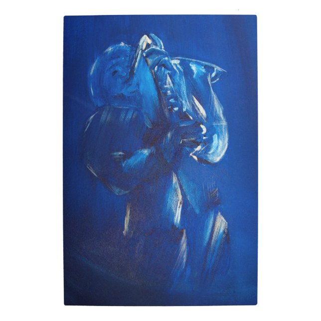 サックス・ブルース メタルプリント (正面)