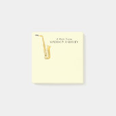 サックス ミュージシャン バンド 教師 付箋紙 ポストイット (正面)