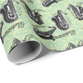 サックス ラッピングペーパー (ロールコーナー)
