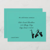 サックス/披露宴カード エンクロージャーカード (正面/裏面)