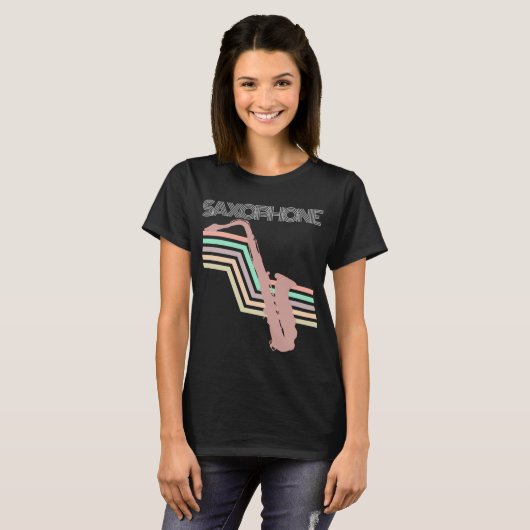 サックス Tシャツ (正面フル)