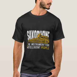 サックスSaの知性がある楽器 Tシャツ