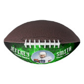 サックドカスタムグリーン アメリカンフットボール (正面)