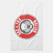 サックフォックス国旗アメリカ先住民アメリカ民族記号ind キッチンタオル (縦)