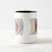 サック&キツネ国家(オクラホマ)国旗のマグカップ マグカップ (中央)
