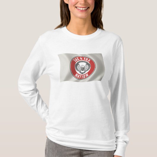サック&フォックス国(オクラホマ州)フラグシャツ Tシャツ (正面)