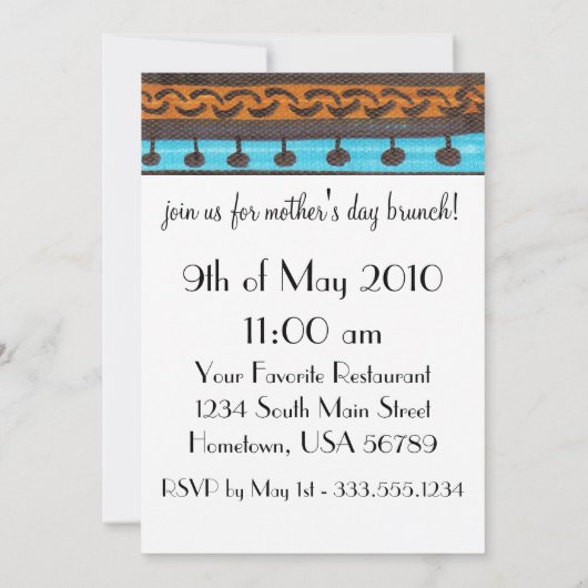 サッシアンドスイートマザーズデイブランチ招待状 招待状 (裏面)