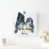 サッシスティラーのジェイ スクエア壁時計 (ホーム)