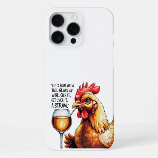 サッシチキンワインモバイルケース iPhoneケース (裏面)