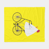 サッシチキン フリースブランケット (正面(横))