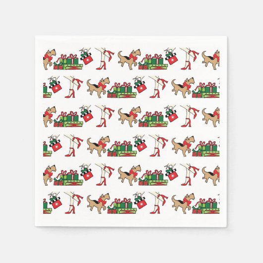 サッシドッグホリデー紙ナプキンズスタンダードカクテル スタンダードカクテルナプキン (正面)
