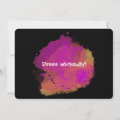 サッシハロウィーンウィッチと猫誕生日招待状 招待状 (裏面)