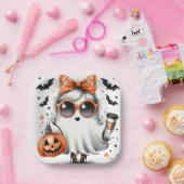 サッシハロウィーン幽霊/パーティー ペーパープレート (パーティー)