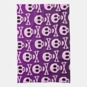 サッシパープルスカル キッチンタオル (縦)