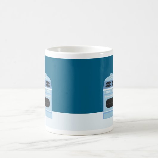 サッシフィティズハウスワイアおもしろいレトロイラストレーション コーヒーマグカップ (中央)