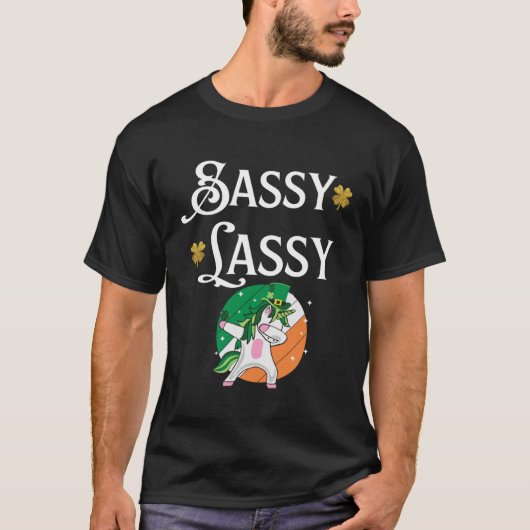 サッシラッシセントパディーズデイ引用文女子 Tシャツ (正面)