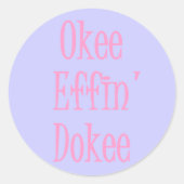 サッシレディおもしろい封筒用シール ラウンドシール (正面)