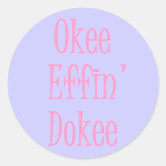 サッシレディおもしろい封筒用シール ラウンドシール (正面)