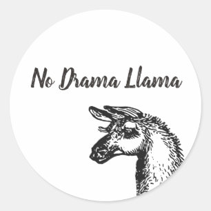 サッシーおもしろいノドラマラマラマスケッチ白黒 ラウンドシール