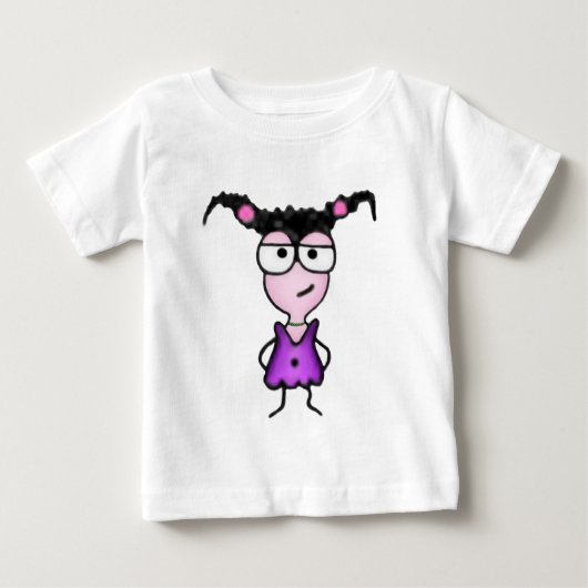 サッシーなガールシャツ ベビーTシャツ (正面)
