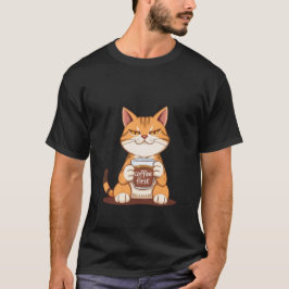 サッシーなジンジャーキャット コーヒーファースト 朝の気分 ✨🐾☕ Tシャツ