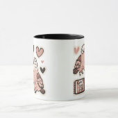 サッシーなピンクのロブバード – 「あれが治らない」かわいい マグカップ (中央)