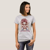 サッシーなレトロガールTシャツ – 馬鹿な人を見る Tシャツ (正面フル)